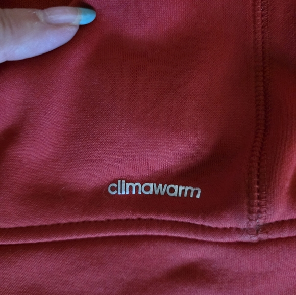 🏓 Adidas Kids Bold Red Hoodie Sz 10/12 - Picture 5 of 6